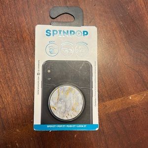 SpinPop Phonegrip, Foil Marble Gray and Gold